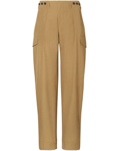 Брюки со складками, коричневый Tory burch