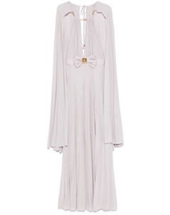 Платье макси с люрексом, фиолетовый Elisabetta franchi