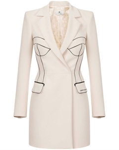 Платье-блейзер, нейтральный цвет Elisabetta franchi