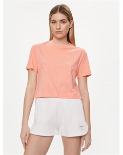 Футболка свободного покроя, оранжевый Guess