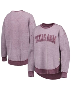 Женский пуловер Pressbox Maroon Texas A&M Aggies Ponchoville Unbranded