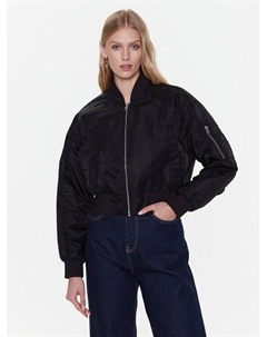 Бомбер стандартного кроя, черный Calvin klein