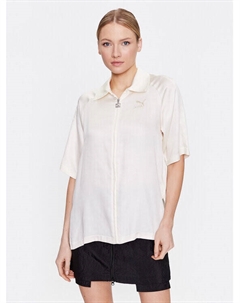 Блуза свободного кроя, экрю Puma