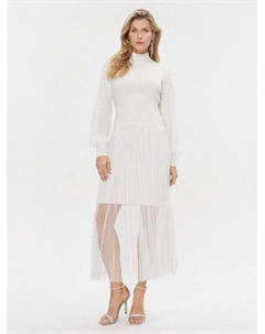 Трикотажное платье обычного кроя, экрю Twinset