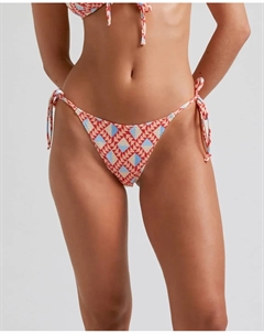 Плавки бикини с бантом в стиле «ирокез», мультиколор Robin collection