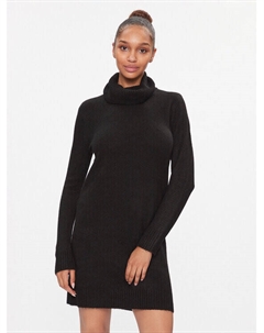 Трикотажное платье обычного кроя, черный Jdy