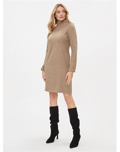 Трикотажное платье обычного кроя, бежевый Tom tailor