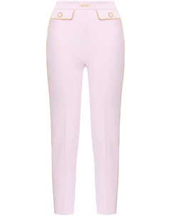 Креповые брюки узкого кроя, розовый Elisabetta franchi