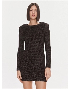 Трикотажное платье приталенного кроя, черный Liu jo