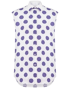 Рубашка в горох, белый Moschino