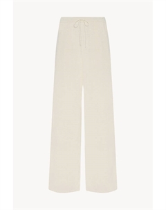 Брюки Jory из льна и хлопка, белый The row