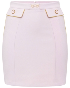 Креповая мини-юбка, розовый Elisabetta franchi