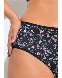 Трусы 5ER-PACK, черный Ulla popken