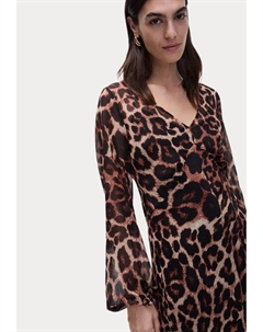 Повседневное платье, коричневый Marks & spencer