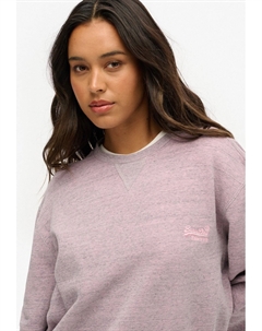 Толстовка OVER DYED MARL CREW, розовый Superdry