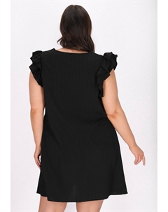 Повседневное платье PLUS SIZE, черный Usha