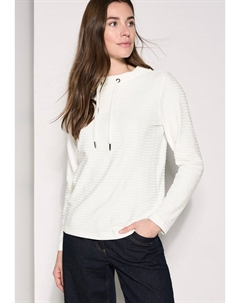 Топ с длинными рукавами STRUKTUR, молочный Cecil