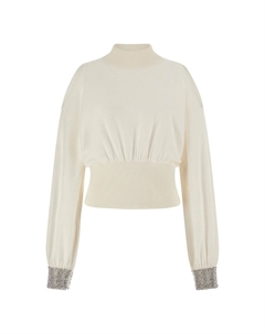 Топ с длинными рукавами STRASSBÜNDCHEN, белый Guess