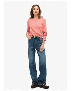 Топ с длинными рукавами, розовый Superdry