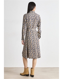Платье-рубашка SLIM DRESS, темно-синий Gant
