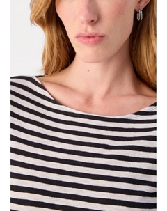 Топ с длинными рукавами LONG SLEEVE BOAT NECK STRIPED, черный Marc o'polo