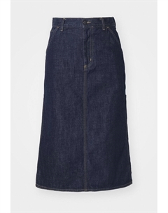 Юбка А-силуэта SINGLE KNEE SKIRT, темно-синий деним Carhartt wip