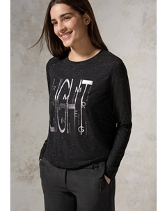 Топ с длинными рукавами MIT ARTWORK, черный Cecil