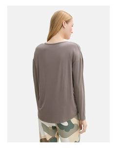 Верх пижамы LANGARM, серый Tom tailor