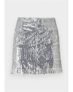 Юбка А-силуэта OBJTELLA, серебристый Object