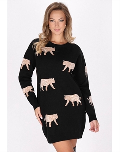 Платье-джемпер, черный Faina