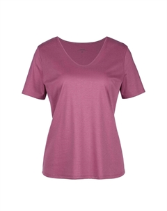 Верх пижамы KURZARM- V-NECK, темно-фиолетовый Calida