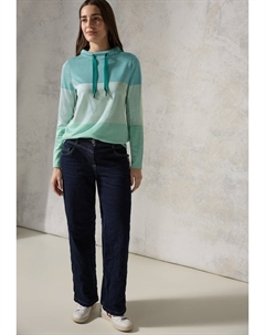 Топ с длинными рукавами GESTREIFTES BLOCK, зеленый Cecil