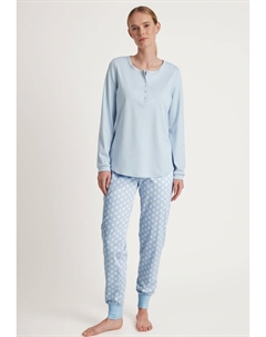 Верх пижамы FAVOURITES CATS LANGARM, светло-голубой Calida