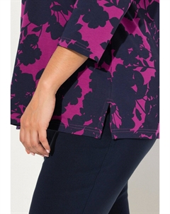 Топ с длинными рукавами FLORAL SILHOUETTE 3/4 SLEEVE, розовый Ulla popken