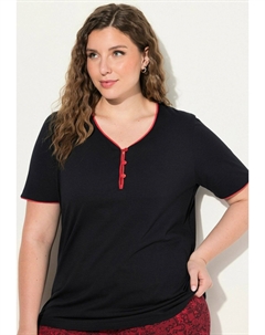 Пижама ZIERKANTE DRUCK SET, красный Ulla popken