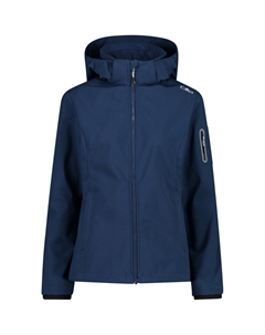 Женская куртка-худи из софтшелла, синий Cmp