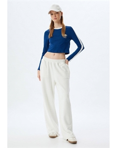 Топ с длинными рукавами CROP, темно-синий Koton