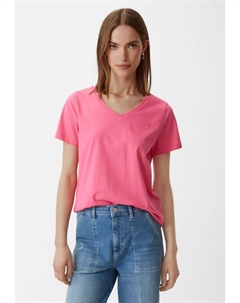 Футболка базовая MIT V-AUSSCHNITT, цвет pink Comma casual identity