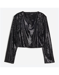 Блуза Sequined, черный H&m