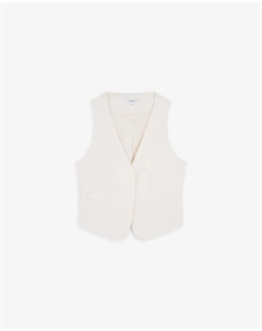 Женский жилет прямого кроя с бантом на спине, цвет Natural Scalpers