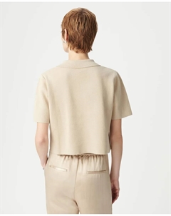 Женский кардиган с коротким рукавом на пуговицах, бежевый Ikks