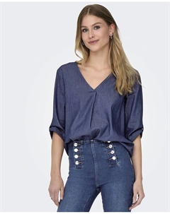 Женский топ с рукавом 3/4, синий Jdy