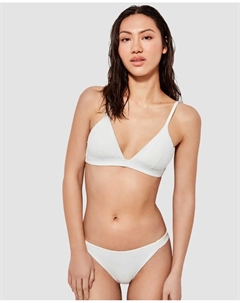 Классические плавки бикини из ткани в горошек, белый Gisela