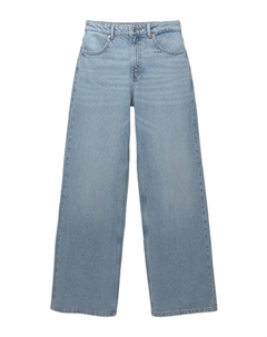 Джинсы с широкими штанинами, светло-синий Pull & bear