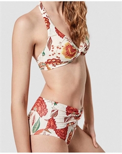 Плавки бикини с высокой талией и принтом, мультиколор Gisela