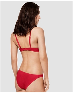 Классические плавки бикини из ткани в горошек, красный Gisela