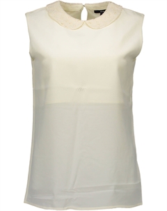 Белый шелковый женский топ Gant