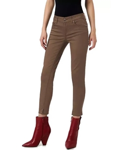 Шикарные облегающие брюки с высокой талией розового цвета Liu jo