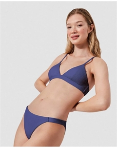 Классические плавки бикини из ткани в горошек, синий Gisela