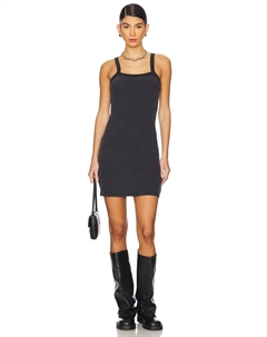 Платье-Комбинезон из вафельной ткани, черный Alexander wang